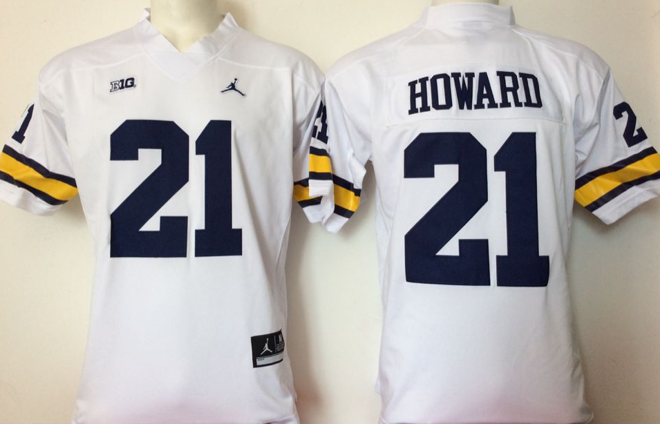 NCAA Men Michigan Wolverines White 21